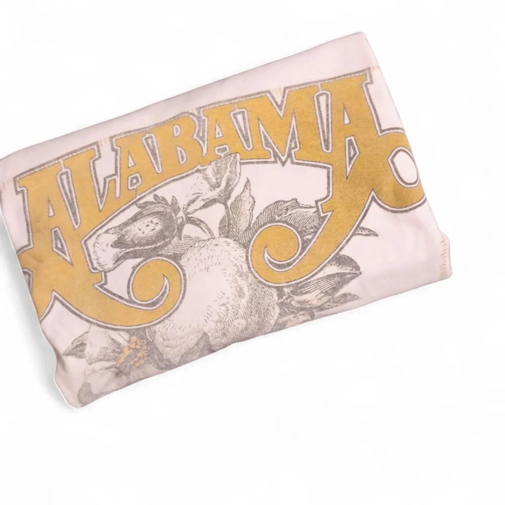 Gildan ALABAMA Live In Concert Vintage Tour Shirt XL Cream Short Sleeve Tee - Picture 3 of 12